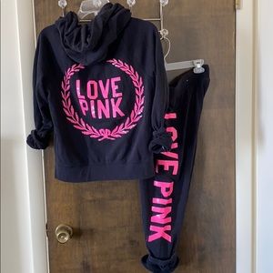 Victoria’s Secret brand pink sweats set